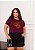 T-SHIRT PLUS SIZE CAVALO COWGIRL DTF MARSALA XG - Imagem 1