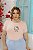T-SHIRT PLUS SIZE HELLO KITTY DTF ROSA BEBÊ XG - Imagem 1