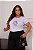 T-SHIRT PLUS SIZE HELLO KITTY DTF BRANCO XG - Imagem 1