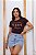 T-SHIRT PICK STYLE PRINT DTF CHOCOLATE - Imagem 1