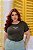 T-SHIRT PLUS SIZE NEW YORK 1985 DTF VERDE MILITAR XG - Imagem 1