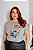 T-SHIRT PLUS SIZE STITCH ARCO-IRIS DTF CINZA XG - Imagem 2