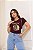 T-SHIRT MAJESTIC LEOPARD DTF MARSALA - Imagem 1