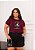 T-SHIRT PLUS SIZE URSO DODGERS DTF MARSALA XG - Imagem 1