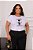 T-SHIRT PLUS SIZE URSO DODGERS DTF BRANCO XG - Imagem 1