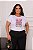 T-SHIRT PLUS SIZE PEIXES CÔTE A'ZUR DTF BRANCO XG - Imagem 1