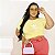 T-SHIRT PLUS SIZE ADIDAS DTF AMARELO BEBÊ XG - Imagem 1
