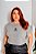 T-SHIRT PLUS SIZE CHANEL DTF CINZA XG - Imagem 1