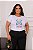 T-SHIRT PLUS SIZE CAVALO MARINHO SE O DTF BRANCO XG - Imagem 1