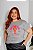 T-SHIRT PLUS SIZE FRUITS DE MEAR LAGOSTA DTF CINZA XG - Imagem 1
