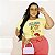 T-SHIRT PLUS SIZE FRUTAS FRESH GARDEN DTF AMARELO BEBÊ XG - Imagem 1