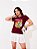 T-SHIRT ARARA TROPICAL DTF MARSALA - Imagem 1