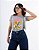 T-SHIRT ARARA TROPICAL DTF CINZA - Imagem 1