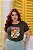 T-SHIRT PLUS SIZE ARARA TROPICAL DTF VERDE MILITAR XG - Imagem 1