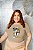 T-SHIRT PLUS SIZE PERNALONGA E PATOLINO DTF BEGE XG - Imagem 1