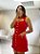 VESTIDO BOTÕES FRONTAL VERMELHO - Imagem 1
