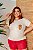 T-SHIRT PLUS SIZE ANSIEDADE DIVERTIDAMENTE DTF OFF WHITE XG - Imagem 1