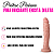 Pênis Grande Dildo Consolo Prepúcio Prótese Realista 17,5cm - Imagem 2