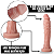Pênis Grande Dildo Consolo Prepúcio Prótese Realista 17,5cm - Imagem 4