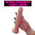 Pênis Grande Dildo Consolo Prepúcio Prótese Realista 17,5cm - Imagem 5