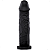 Consolo Realístico Preto Estilo Pênis De Homem Negro Preto 18cm x 4 cm - Imagem 1