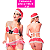 Conjunto Sexy Vermelho Noelete Fantasia Mamãe Noel Natal - Imagem 5