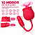 Vibrador Formato De Rosa 10 Modos De Vibração Vai E Vem Pulsação - Imagem 4