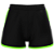 Short Beach Tennis Feminino Preto e Verde Fluor - Imagem 3