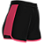 Short Beach Tennis Feminino Preto e Pink Fluor - Imagem 1