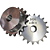 Engrenagem Simples ANSI 40 18Z - Imagem 1