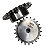 Engrenagem Simples ANSI 40 22Z - Imagem 1