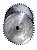 Engrenagem Simples ANSI 40 45Z - Imagem 2
