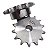 Engrenagem Simples ANSI 50 14Z - Imagem 2