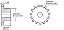 Engrenagem Simples ANSI 60 45Z - Imagem 3
