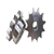 Engrenagem Simples Inox 304 ASA 40 11Z - Imagem 1