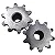 Engrenagem Simples ANSI 25 10Z - Imagem 1