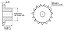 Engrenagem Simples ANSI 25 30Z - Imagem 3