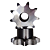 Engrenagem Simples ASA 60 9Z - Imagem 1