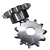 Engrenagem Simples ASA 60 11Z - Imagem 1