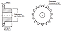 Engrenagem Simples ANSI 80 14Z - Imagem 2