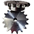 Engrenagem Simples ANSI 80 17Z - Imagem 1