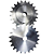 Engrenagem Simples ANSI 80 22Z - Imagem 1