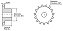 Engrenagem Simples ANSI 120 17Z - Imagem 1