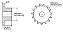 Engrenagem Simples ANSI 25 27Z - Imagem 3