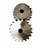 Engrenagem Dupla Inox 304 ASA 40 20Z - Imagem 1