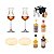 Kit Cachaça & Licor 43 & Amarula & Whisky - Taças Degustação - Imagem 1