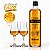 kit Cachaça com 2 Taças Alambique Cristal + Flocos de Ouro - Imagem 3