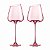 2 Taças de Vinho Cristal 650ml - Flamingo - Imagem 1