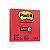 Bloco Adesivo Post-It 3M 76 X 76mm Telha/Vermelho 654 - Imagem 1