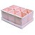Caixa Organizadora de Objetos Dello C/ 6 Porta Objetos Rosa Claro 2193-W - Imagem 1